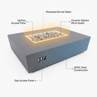 Concrete Fire Pit Table - Rectangular — How It Works